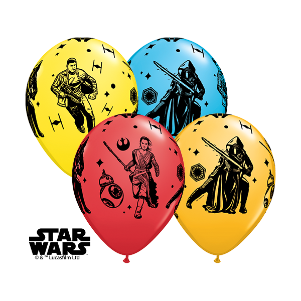Qualatex | 25 Classic 11" Star Wars Episode VII Balloons