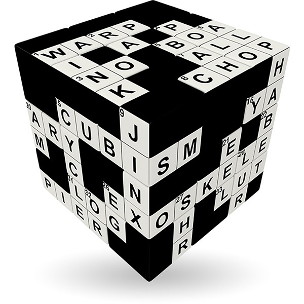 V-Cube CROSSWORD - 3 x 3 Straight Cube