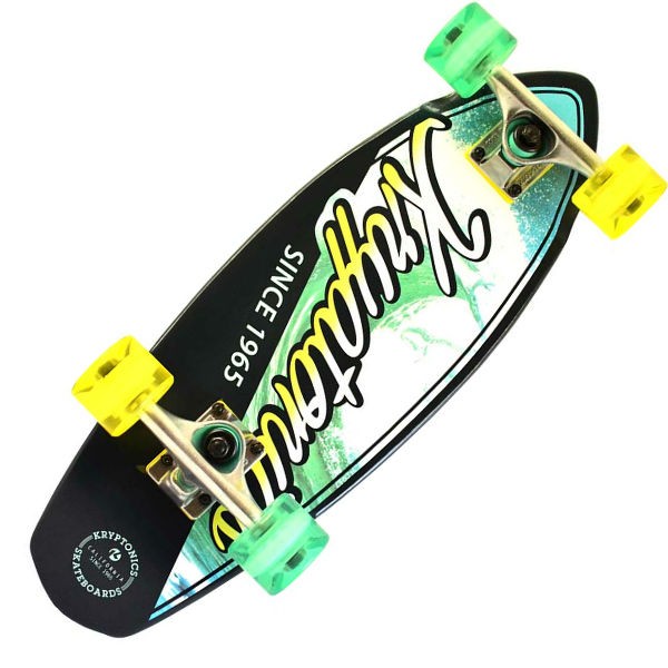 Kryptonics 23" Mini Fat "Ocean Navy" Cruiser Skateboard 