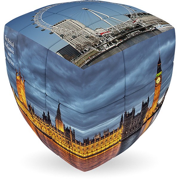 V-Cube LONDON - 2 x 2 Pillow Cube