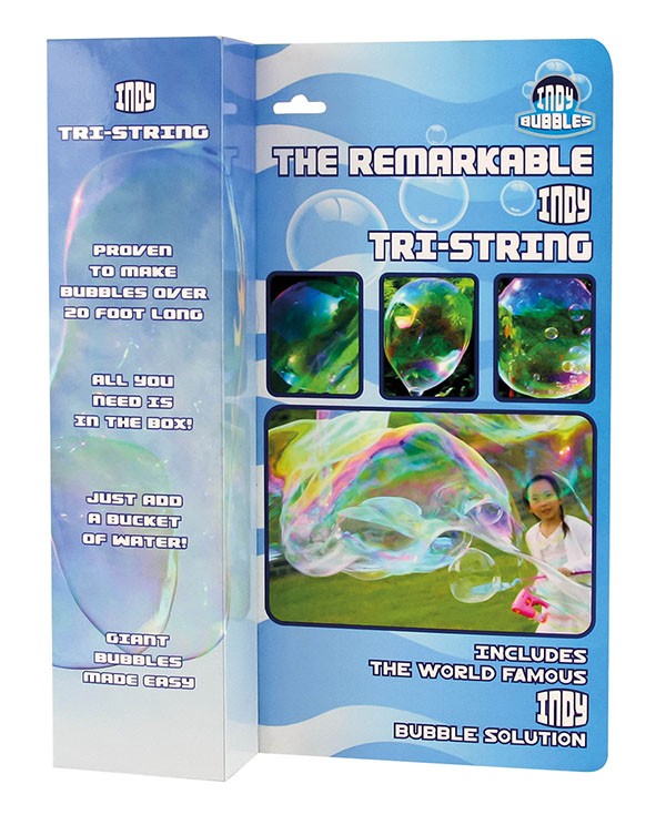 Indy Remarkable Tri-String Bubble Wand - 12pc CDU