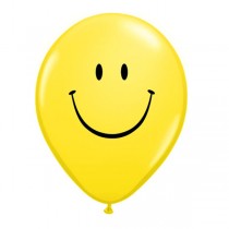 Qualatex 5" Yellow Smile Face Ballons