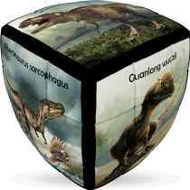 V-Cube Dinosaurs - 3 x 3 Pillow Puzzle Cube