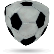 V-Cube FOOTBALL - 2 x 2 Pillow Cube