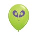 Qualatex 5" Alien Face Balloons - Various Colours