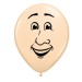 Qualatex 5" Blush Man Face Balloons